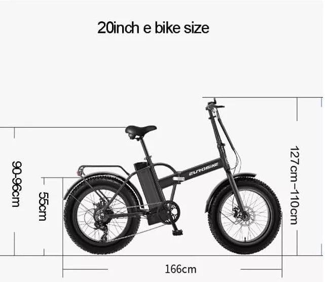 PRE ORDER: Folding Electric Bike 400W with 20" Wheel, 4.0 Fat Tire E Bike with Dual Disc Brakes