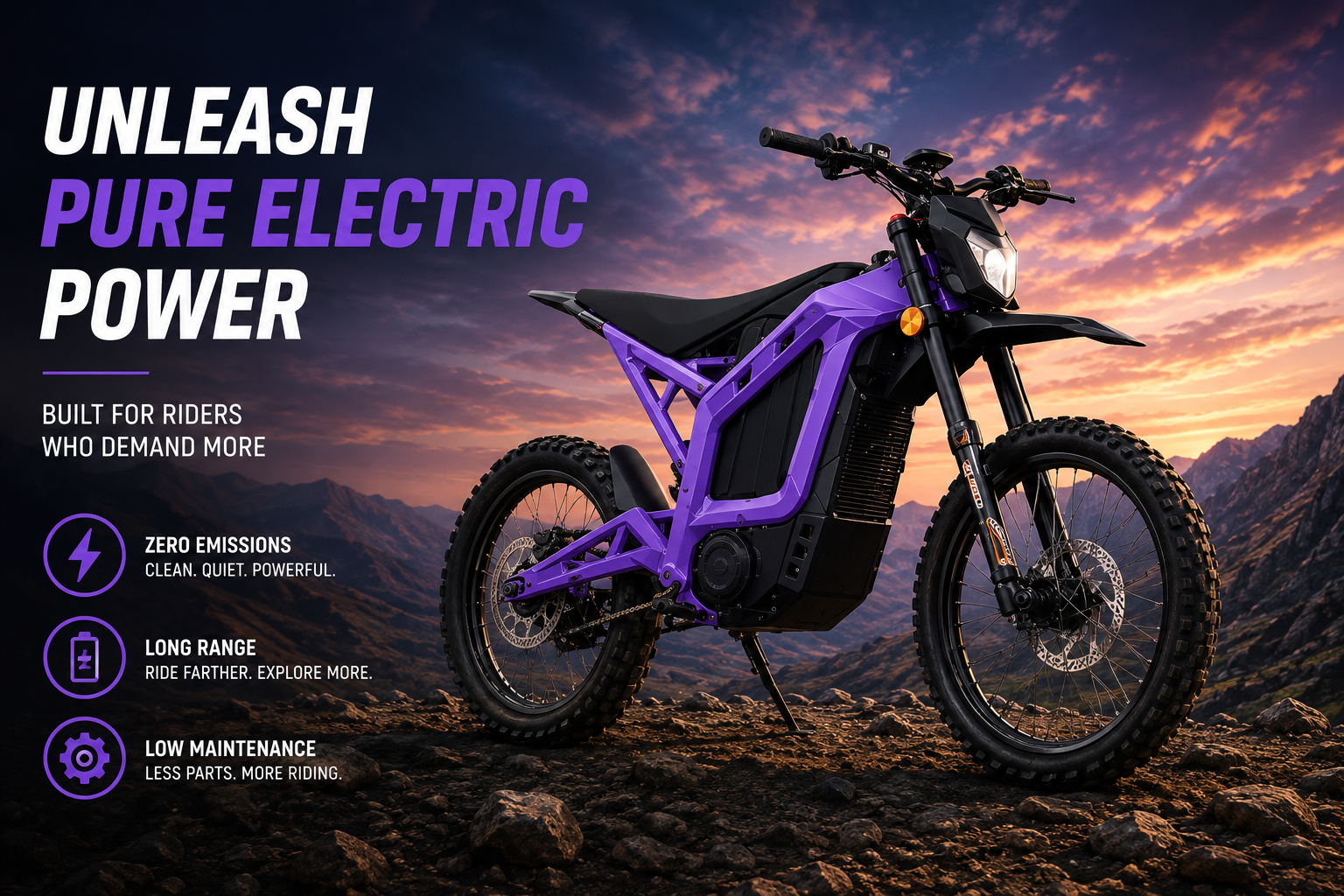 Yasyas 10kW 72V Electric Dirt Bike