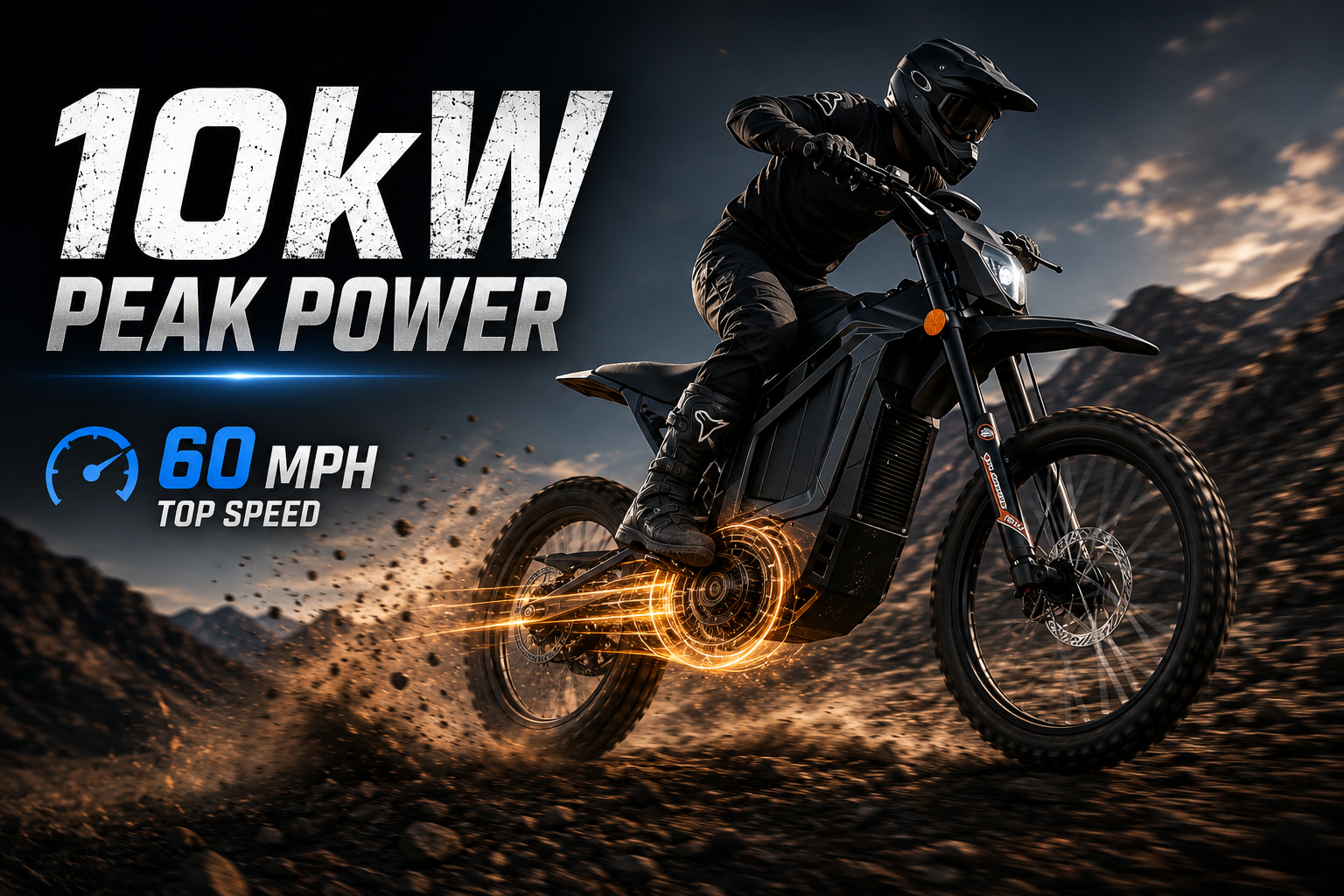 Yasyas 10kW 72V Electric Dirt Bike