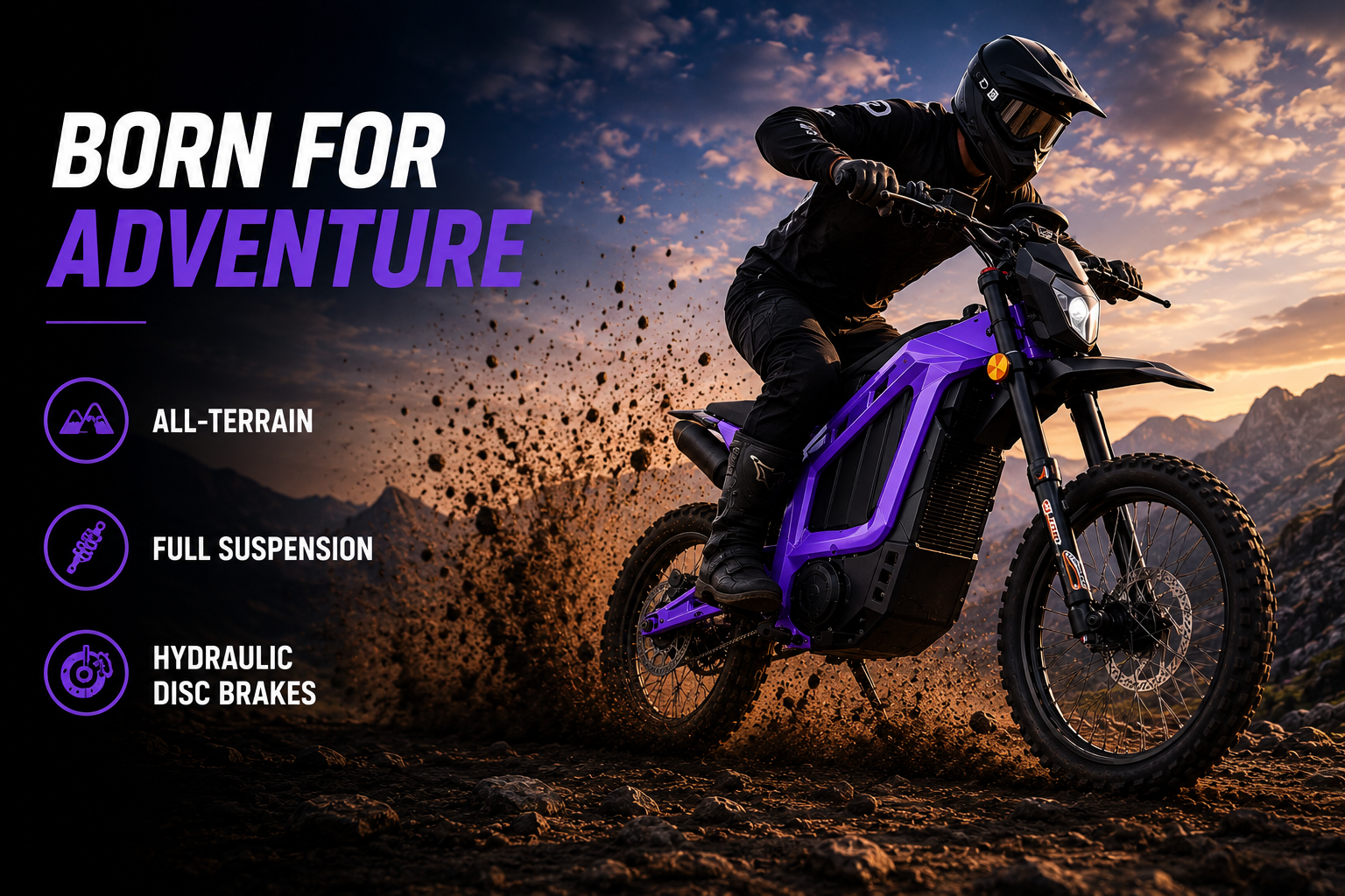 Yasyas 10kW 72V Electric Dirt Bike