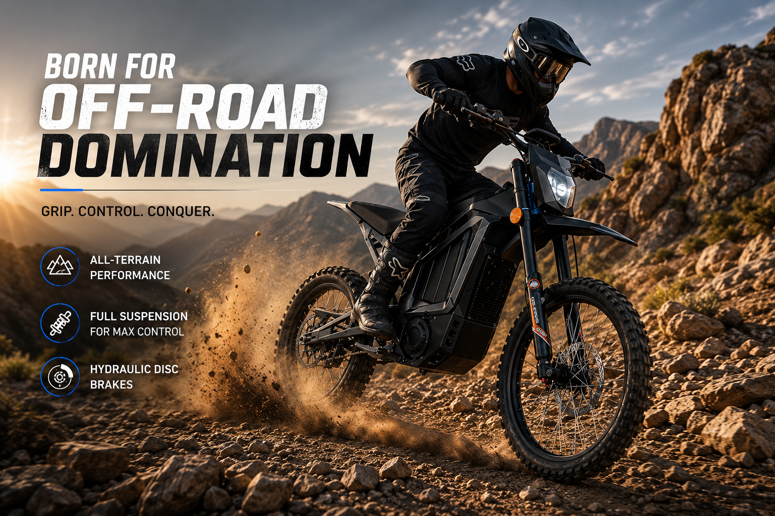 Yasyas 10kW 72V Electric Dirt Bike