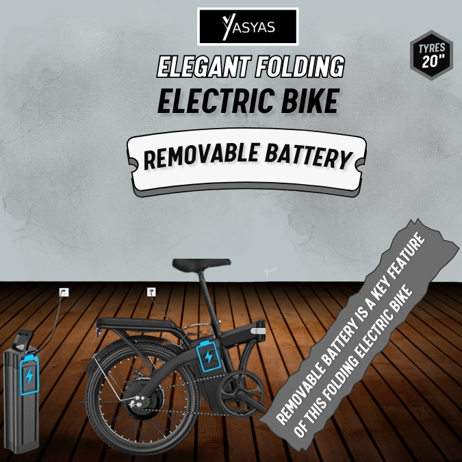 YASYAS Folding Electric Bike, 20” Portable Bike