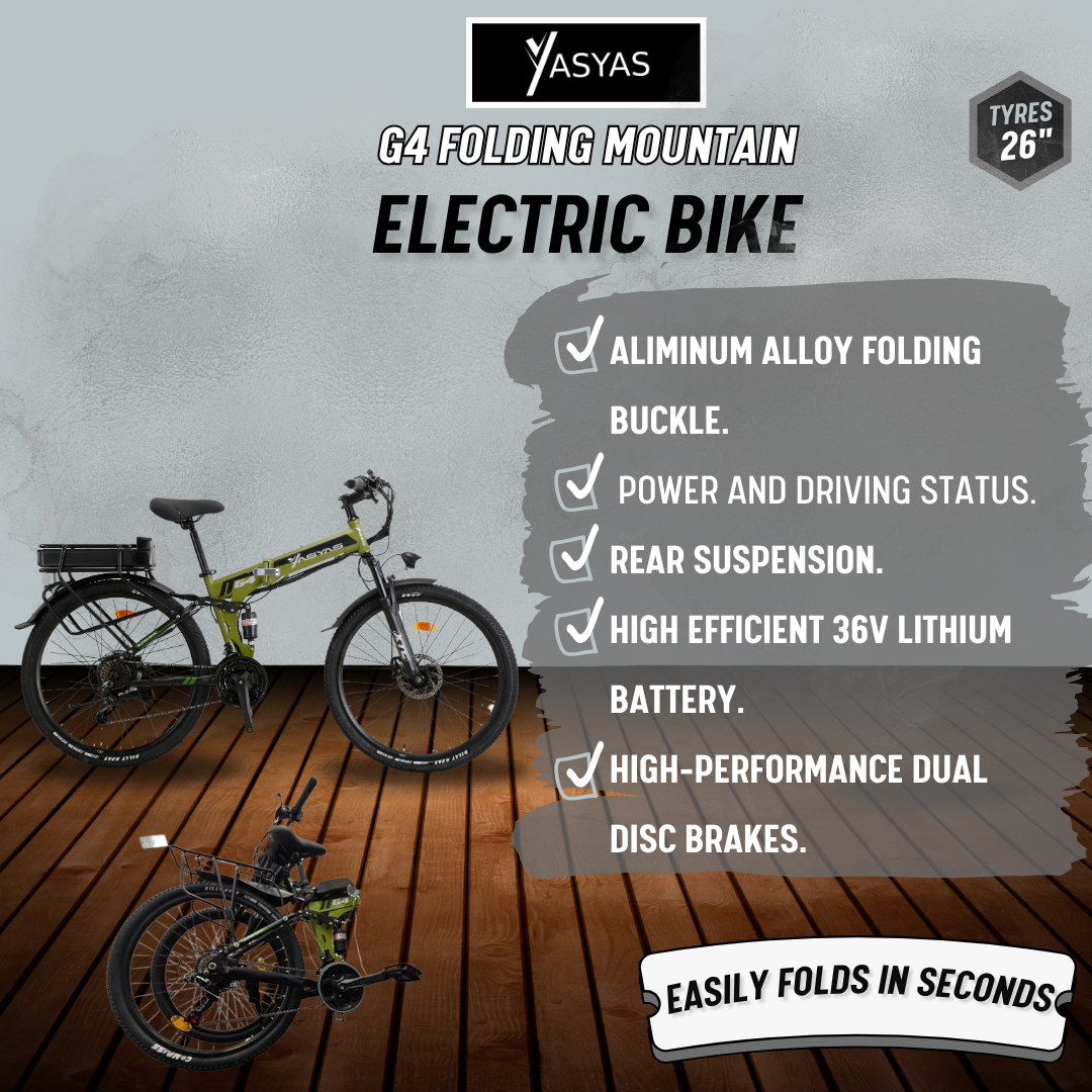 Yasyas G4 26" Folding Electric Mountain Bike