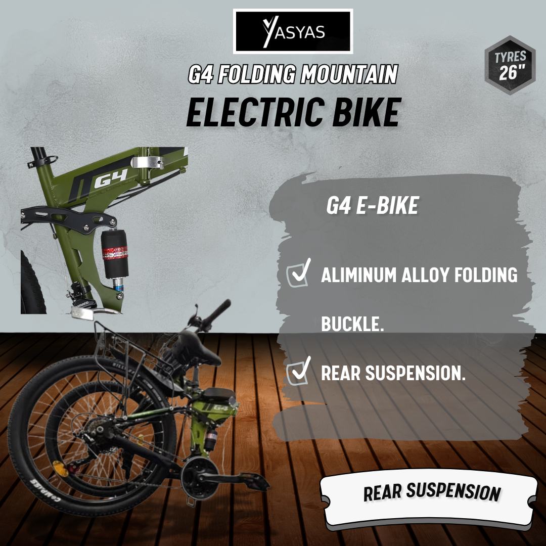 mountainbike faltbar Yasyas G4 26" faltbares elektrisches Mountainbike – YASYAS