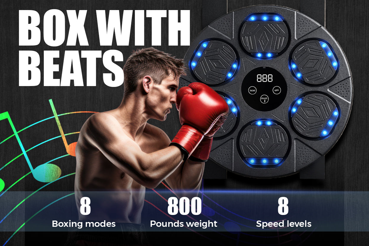 Music Boxing Machine for Adults with LED Targets