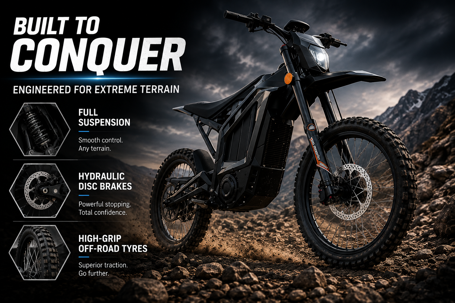 Yasyas 10kW 72V Electric Dirt Bike