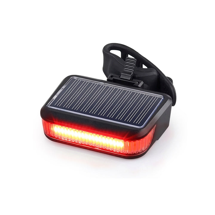 Bike Rear Light, Solar Powered Bike Tail Light, USB Rechargeable