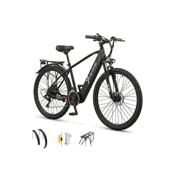 YASYAS X7 Electric Mountain Bike, Black