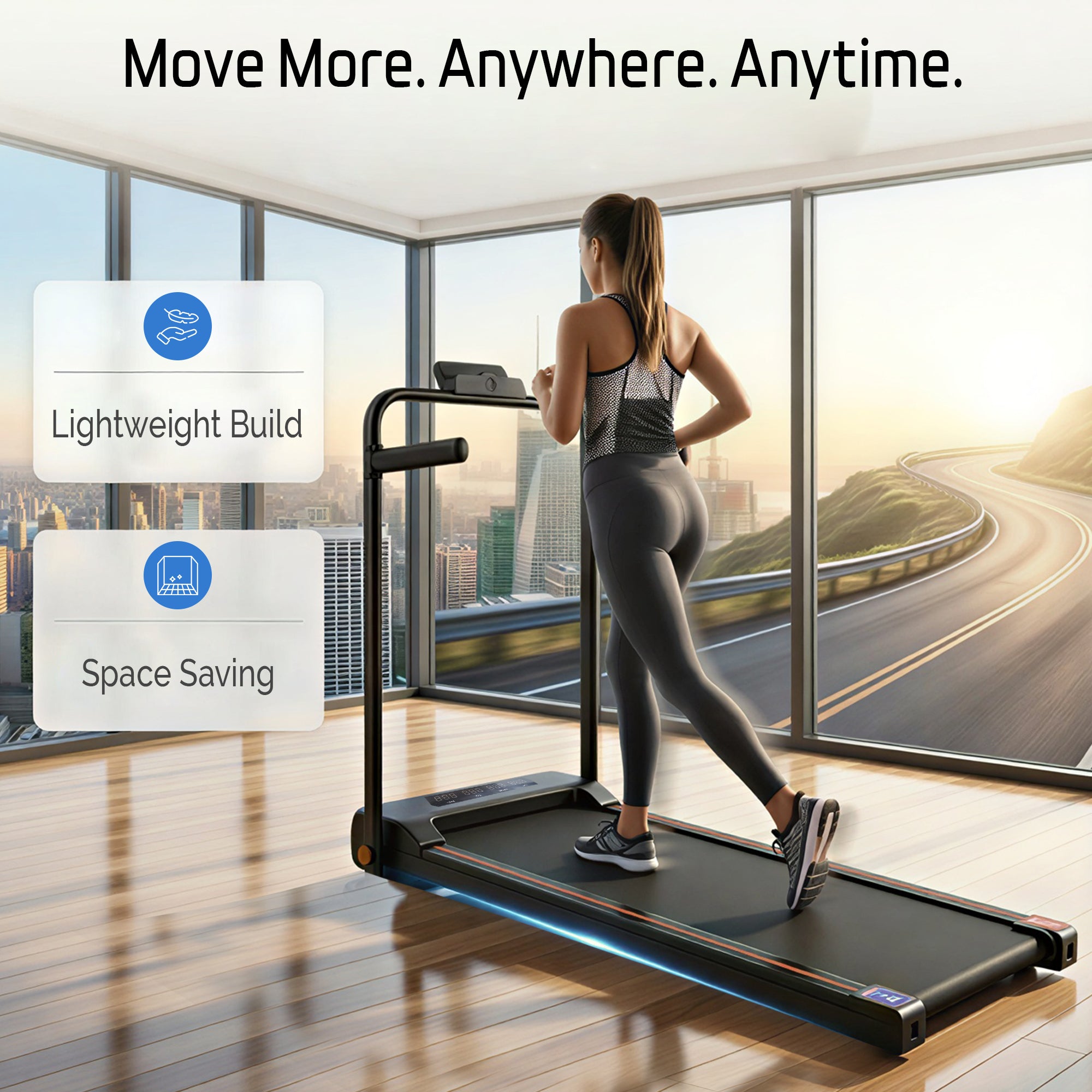 Walking Pad Treadmill for Home, Foldable Walking Pad with Bluetooth