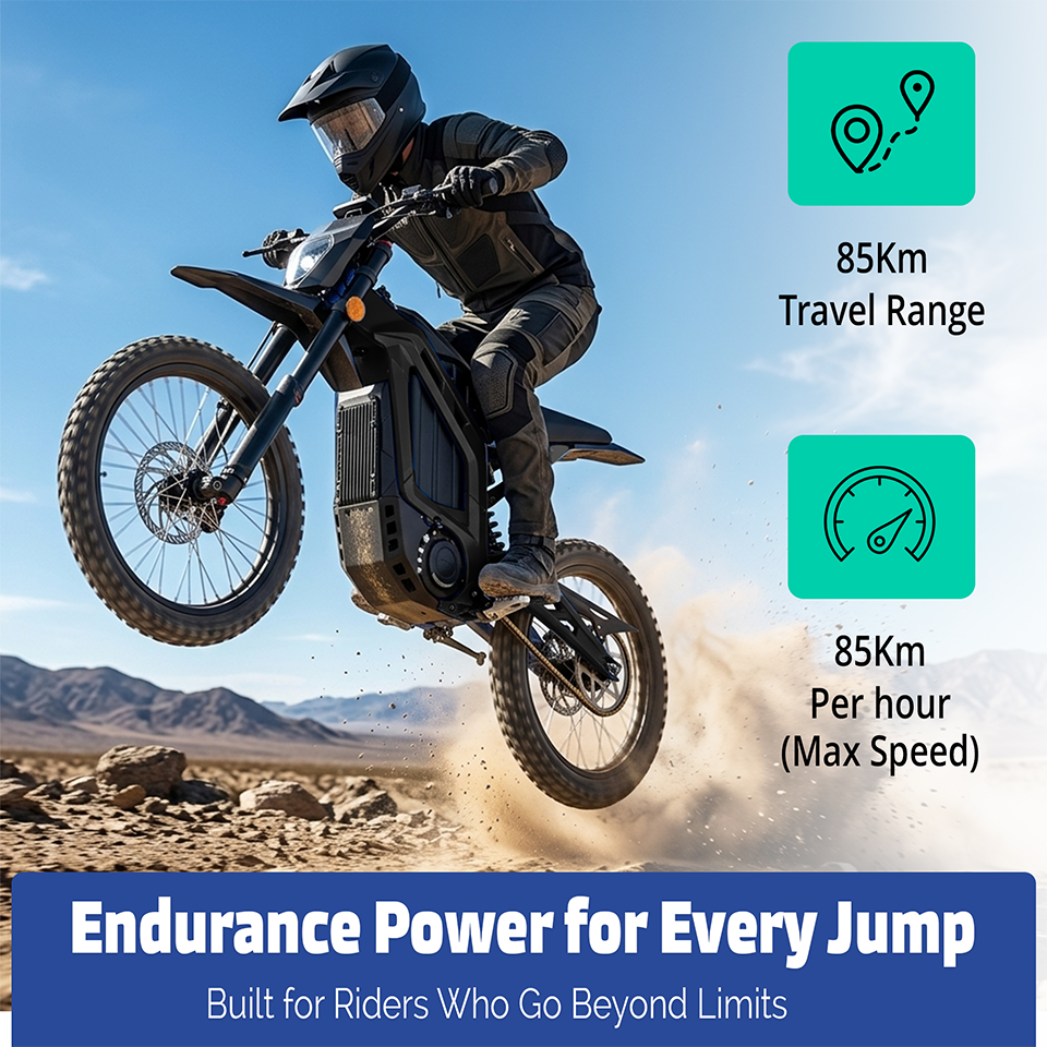 Yasyas Electric Bike for Adults 4000W 72V 40Ah Off Road Electric Bike, High Speed 90kmh Electric Dirt Bike, 120km Range, Full Suspension, Hydraulic Disc Brakes, All Terrain Motocross Style UK