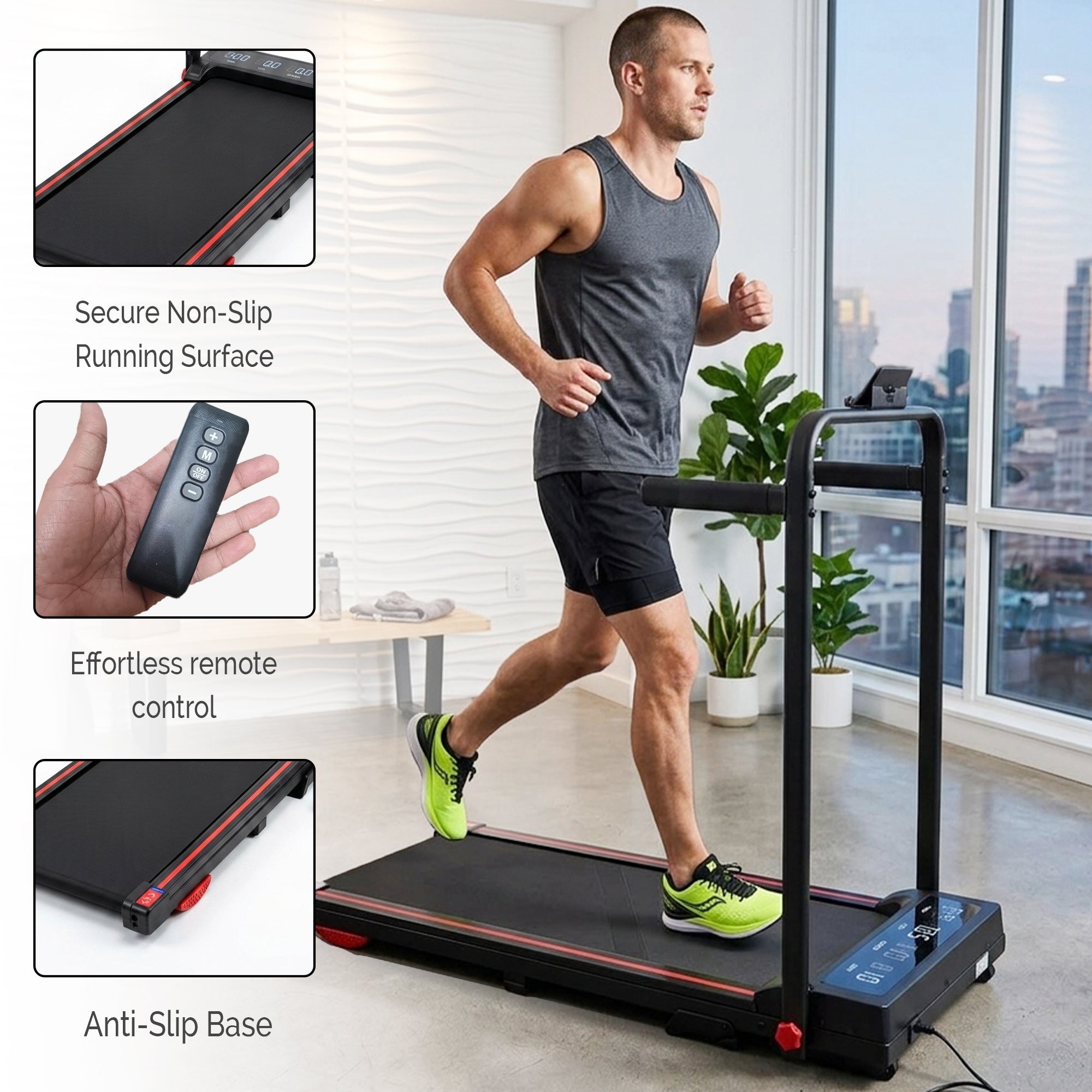 Walking Pad Treadmill for Home, Foldable Walking Pad with Bluetooth