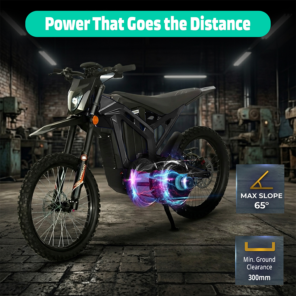 Yasyas Electric Bike for Adults 4000W 72V 40Ah Off Road Electric Bike, High Speed 90kmh Electric Dirt Bike, 120km Range, Full Suspension, Hydraulic Disc Brakes, All Terrain Motocross Style UK