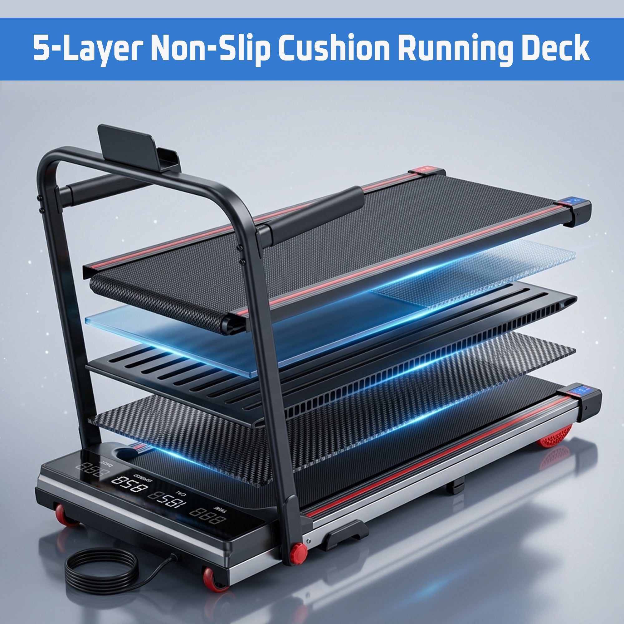 Walking Pad Treadmill for Home, Foldable Walking Pad with Bluetooth
