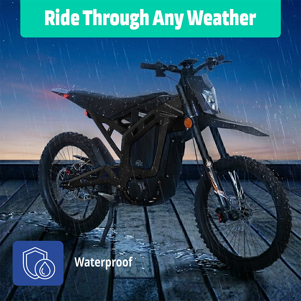 Yasyas Electric Bike for Adults 4000W 72V 40Ah Off Road Electric Bike, High Speed 90kmh Electric Dirt Bike, 120km Range, Full Suspension, Hydraulic Disc Brakes, All Terrain Motocross Style UK