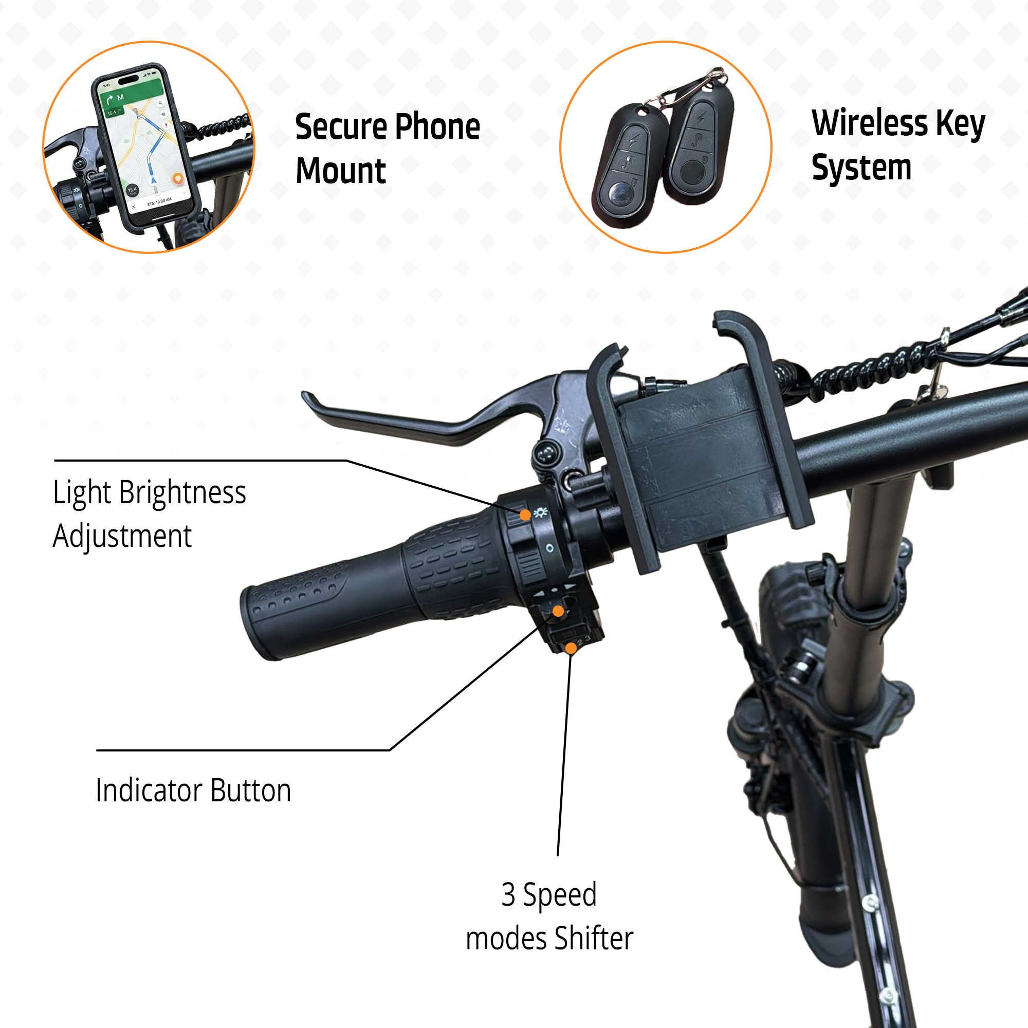 Yasyas Little Beast X Folding Electric Bike, 250W Powerful Motor, 48V 12A Removable Battery