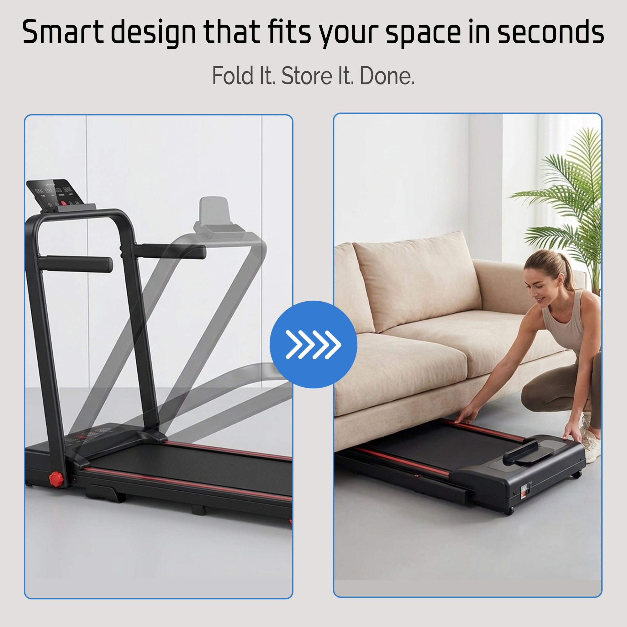 Walking Pad Treadmill for Home, Foldable Walking Pad with Bluetooth