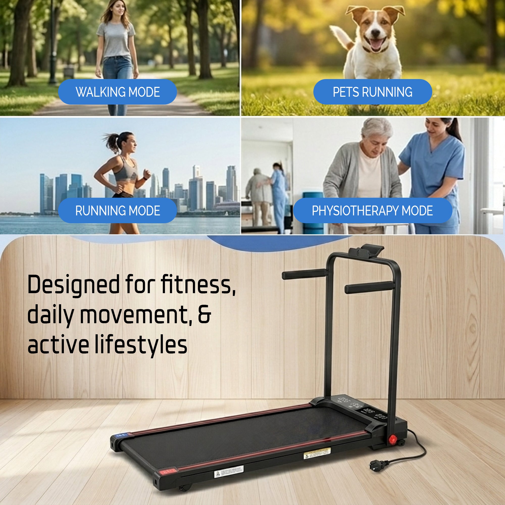 Walking Pad Treadmill for Home, Foldable Walking Pad with Bluetooth