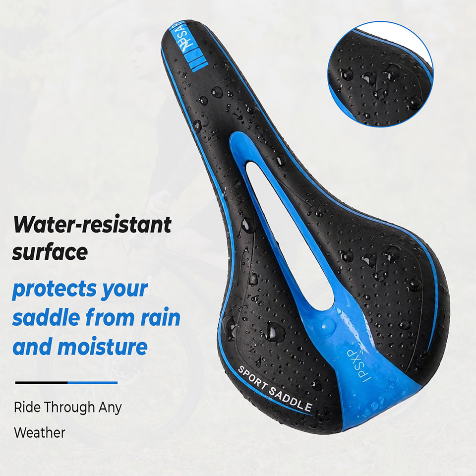 Comfortable Sports Bicycle Seat for E-Bike & Mountain Bike – Ergonomic Shock Absorbing Saddle for Road, MTB & Cycling Comfort