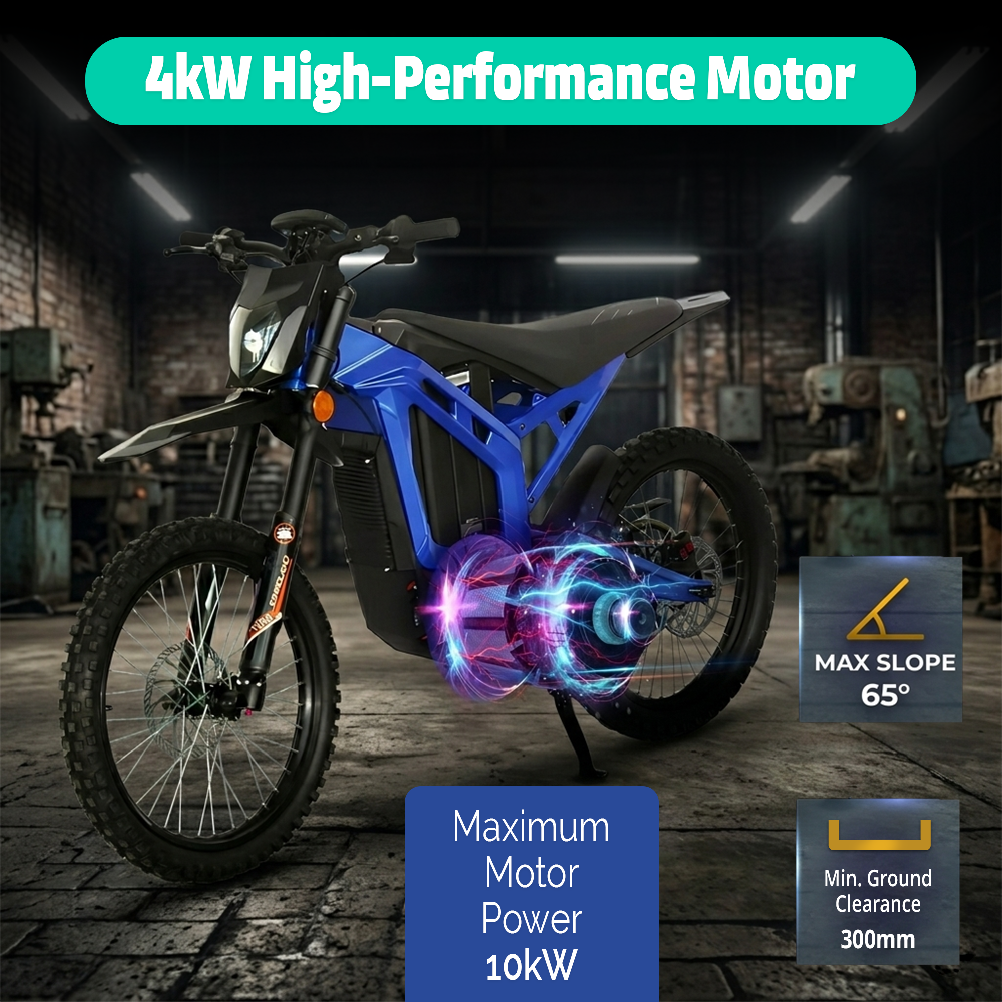 Yasyas Electric Bike for Adults 4000W 72V 40Ah Off Road Electric Bike