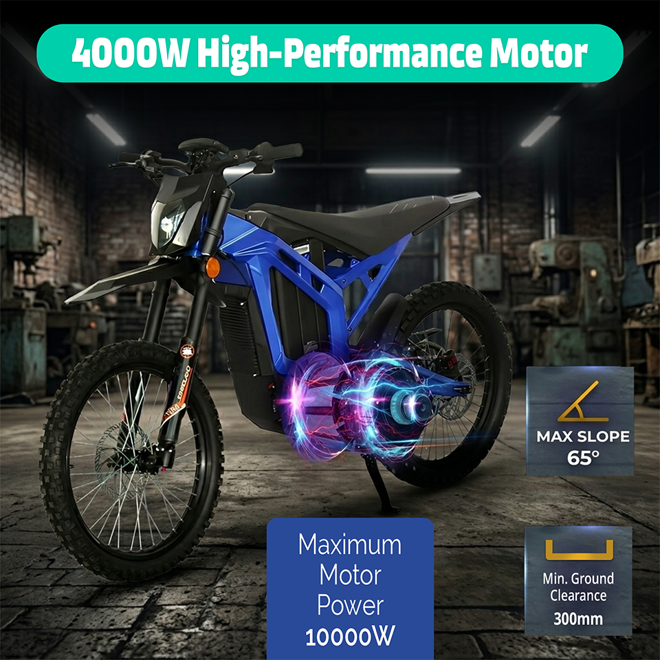 Yasyas Electric Bike for Adults 4000W 72V 40Ah Off Road Electric Bike