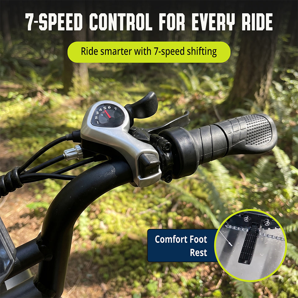 YASYAS 16" Fat Tyre Electric Bike – UK Road Legal 250W E-Bike with App Control, Tracker & Throttle