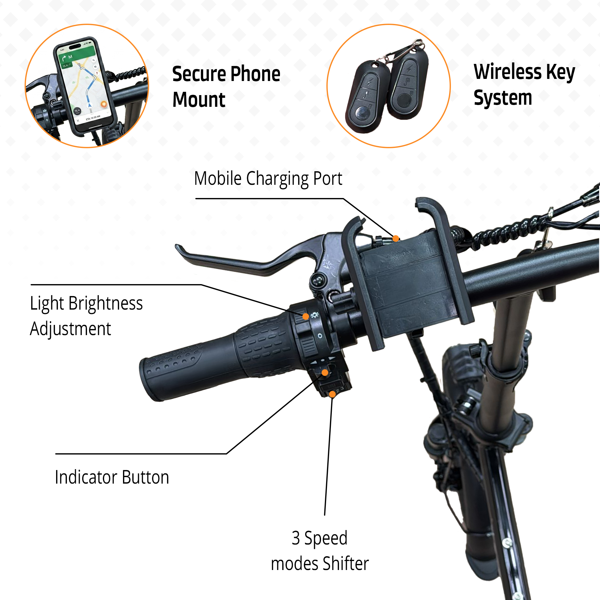 Yasyas Little Beast X Folding Electric Bike, 250W Powerful Motor, 48V 12A Removable Battery