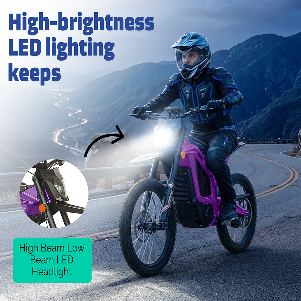 Yasyas Electric Bike for Adults 4000W 72V 40Ah Off Road Electric Bike