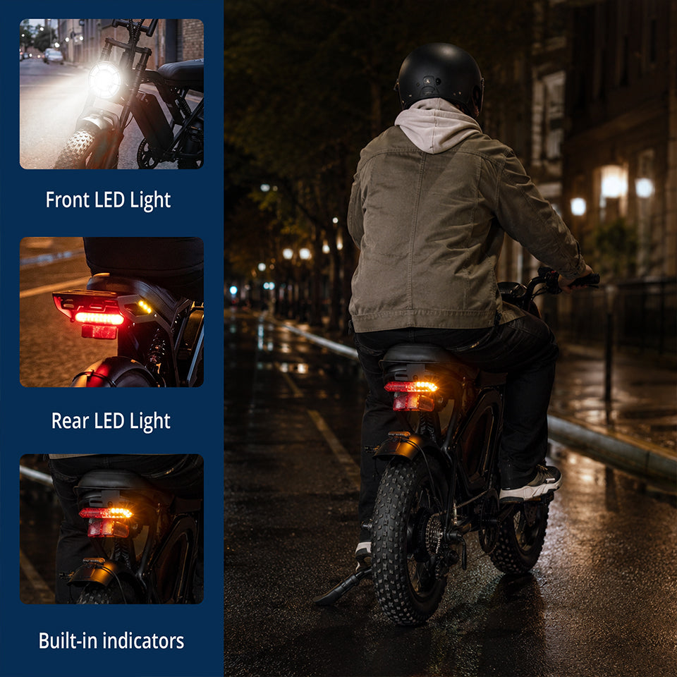 YASYAS 16" Fat Tyre Electric Bike – UK Road Legal 250W E-Bike with App Control, Tracker & Throttle