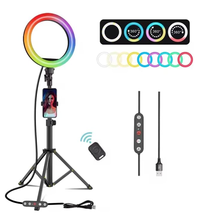 Selfie Ring Light,12-Inch Ring Light with Stand