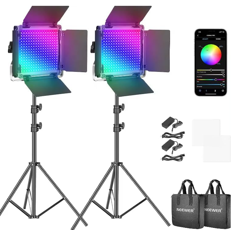 660 PRO RGB LED Video Lights, LED Video Lights for Streaming