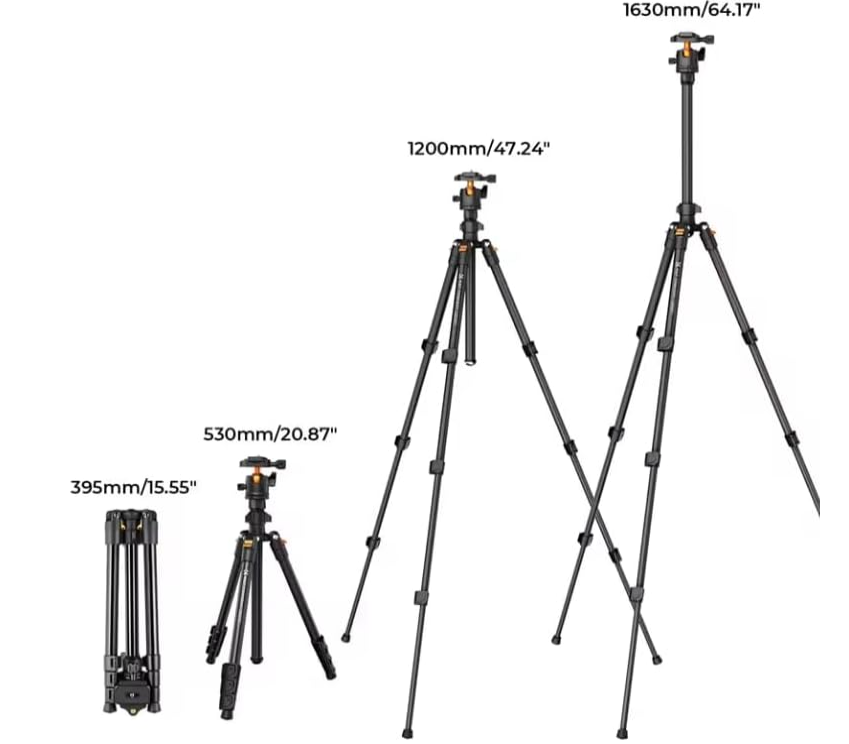 Tripod for DSLR, Adjustable Camera Tripod