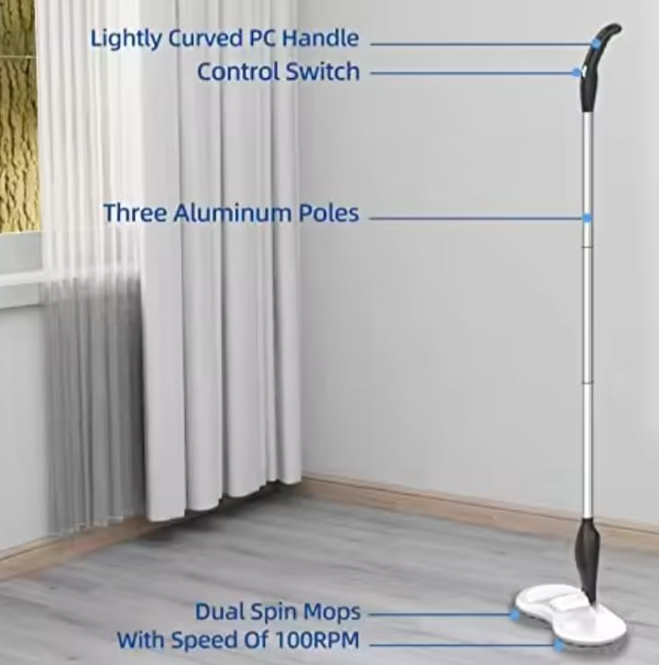 Easy Cleaning Mop, Electric Floor Cleaner