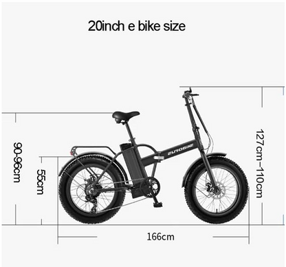 4.0 Fat Tire Electric Bike, Dual Disc Brakes E Bike