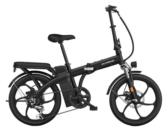 Eurobike Folding Electric Bike, 20" Wheel E Bike