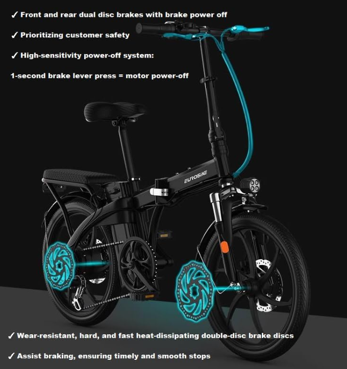 Harley Style E Bike, Black Electric Bicycle