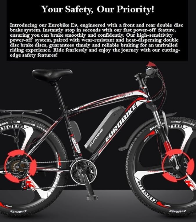 Electric Mountain Bicycle, Off-Road E-Bike